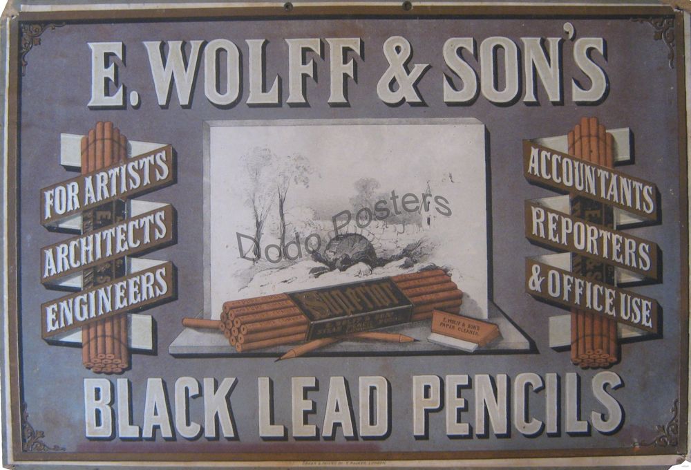 E Wolff Black Lead Pencils