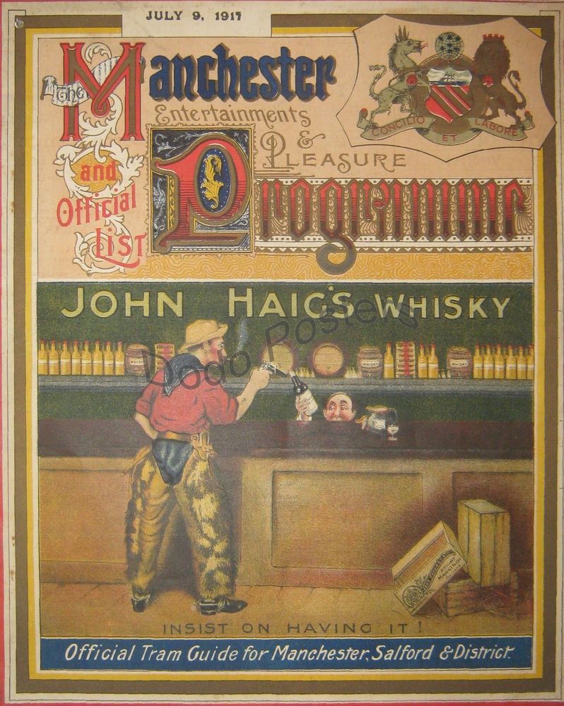 Manchester Programme John Haigs Whisky
