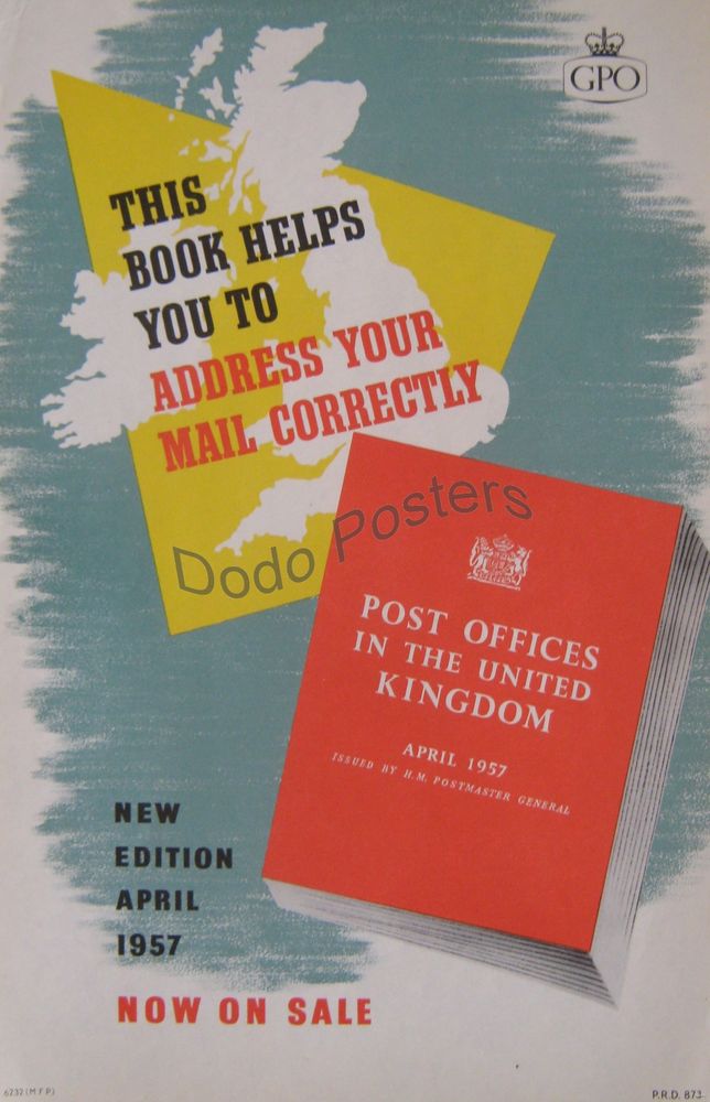 Post Offices In The United Kingdom Dodo Posters