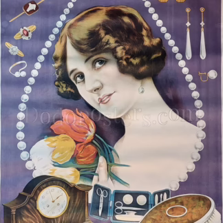 Jewellery Girl – British jeweller’s display poster
