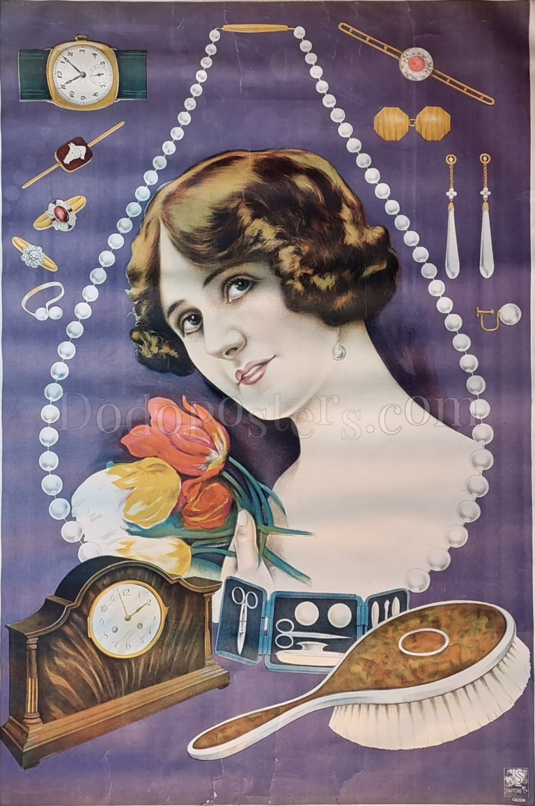 Jewellery Girl – British jeweller’s display poster