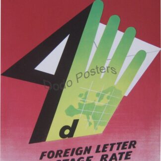 4d Minimum Foreign Letter Postage Rate (fingers)