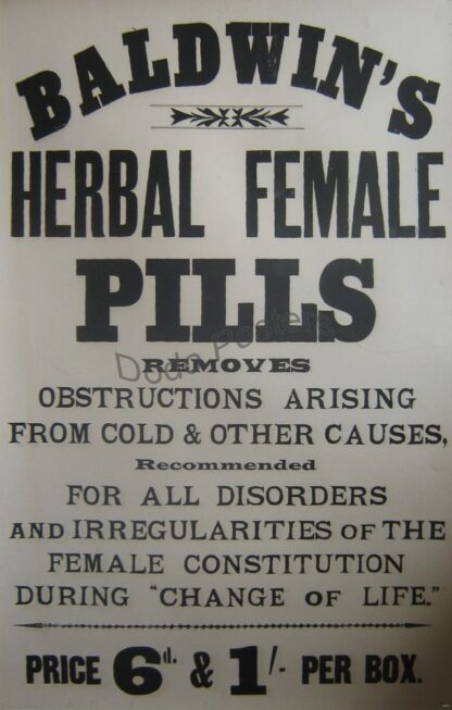 Baldwin's Herbal Female Pills