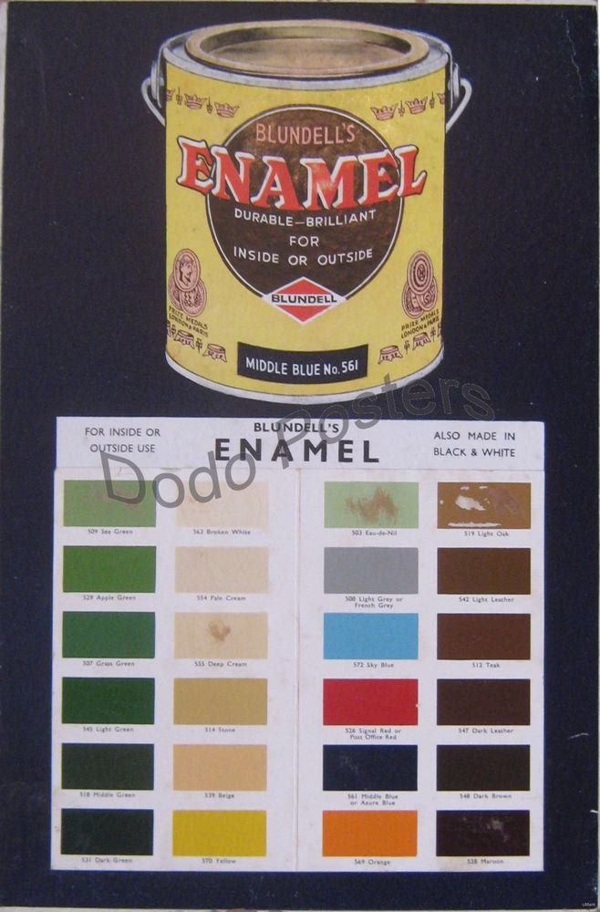 Blundell's Enamel Paint
