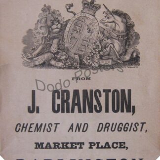 J Cranston Chemist Darlington