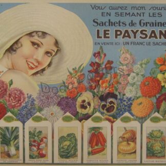 Le Paysan (girl + vegetable seeds)