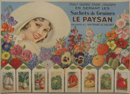 Le Paysan (girl + vegetable seeds)