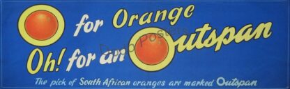 O for Orange Outspan