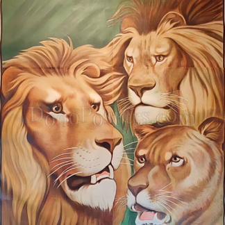 Lions - stock poster