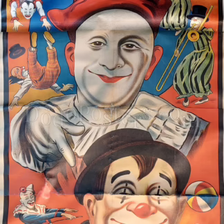 2 Clowns (Two Circus Clowns) | original 1930s UK vintage advertising poster