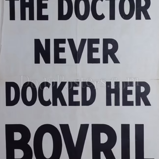 Bovril – The Doctor Never Docked Her Bovril