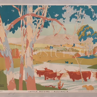 Empire Marketing Board – Cattle Raising, Australia